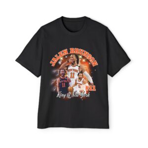 King of New York (Jalen Brunson) Tee, Oversized T-Shirt for Sports Fans, Casual Wear, Gifts for Him, Athletic Style, Everyday Comfort